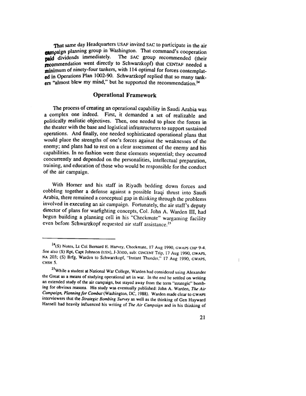 Watts, Barry D. and Dr. Thomas A. Kearny, Gulf War Air Power Survey, Volume II: 
