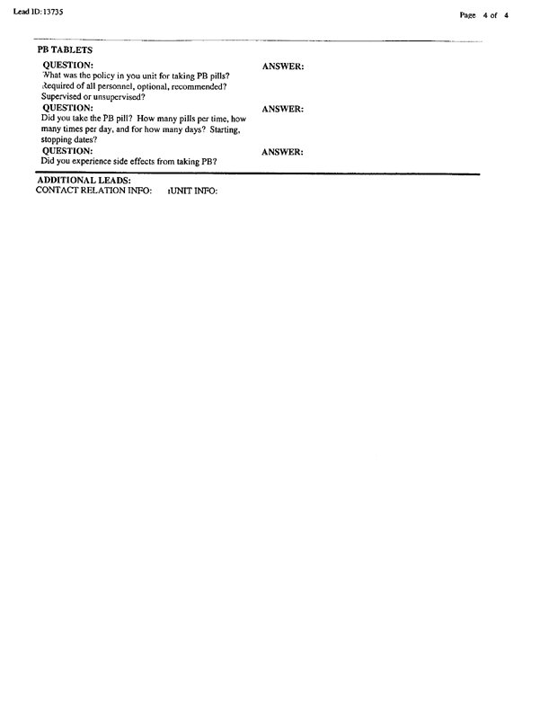 Lead Sheet 13735, Interview of MM-1 operator, 22nd Chemical Company, August 20, 1999