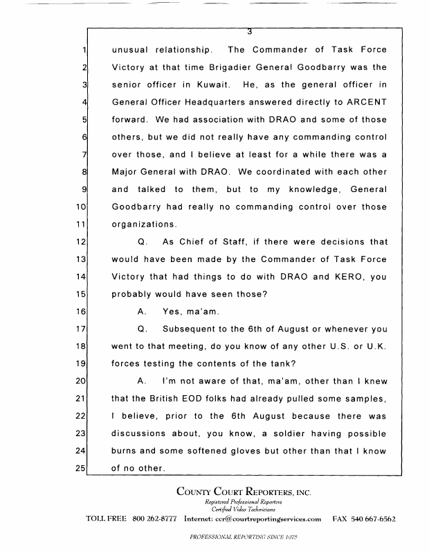 Interview with Lieutenant Colonel Don W. Killgore, October 15, 1997