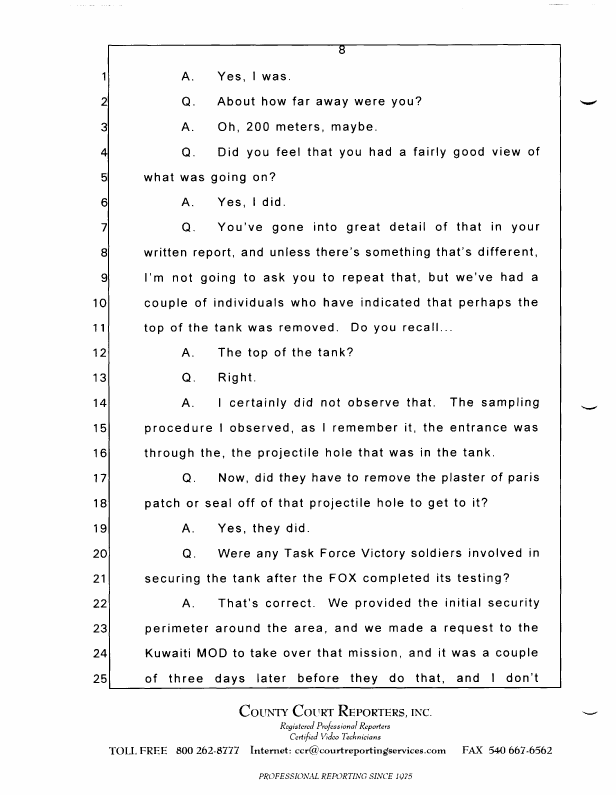 Interview with Lieutenant Colonel Don W. Killgore, October 15, 1997