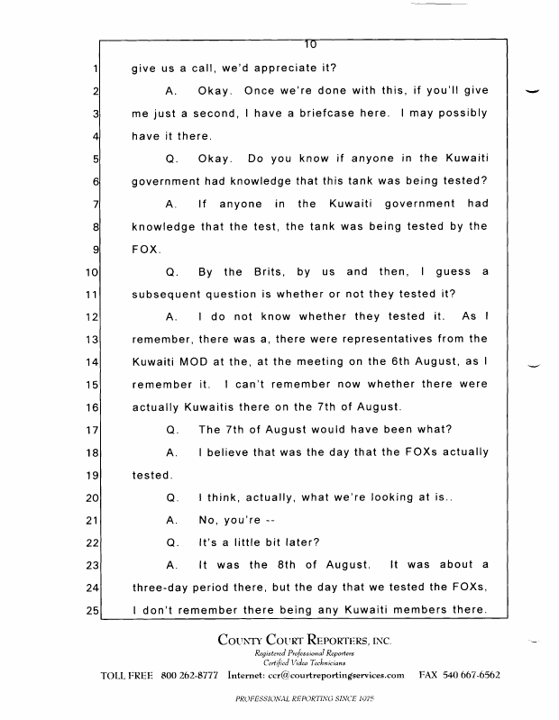 Interview with Lieutenant Colonel Don W. Killgore, October 15, 1997