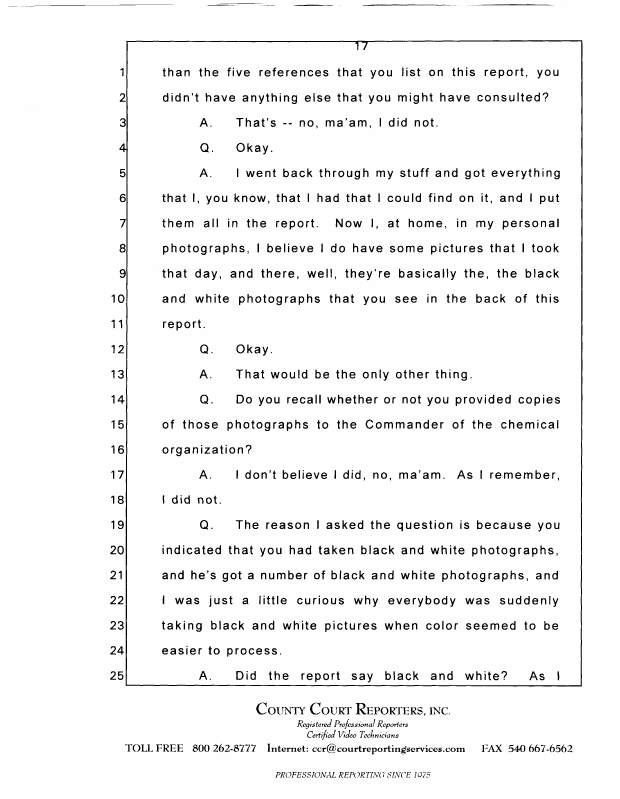 Interview with Lieutenant Colonel Don W. Killgore, October 15, 1997