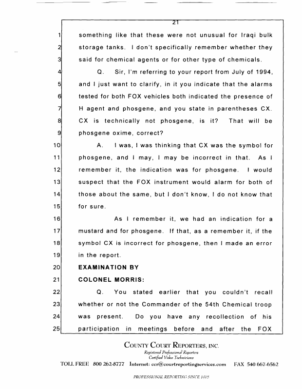 Interview with Lieutenant Colonel Don W. Killgore, October 15, 1997