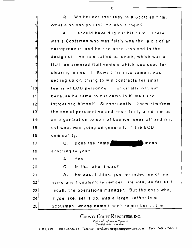 Interview with Major Jonathan Watkinson, October 16, 1997