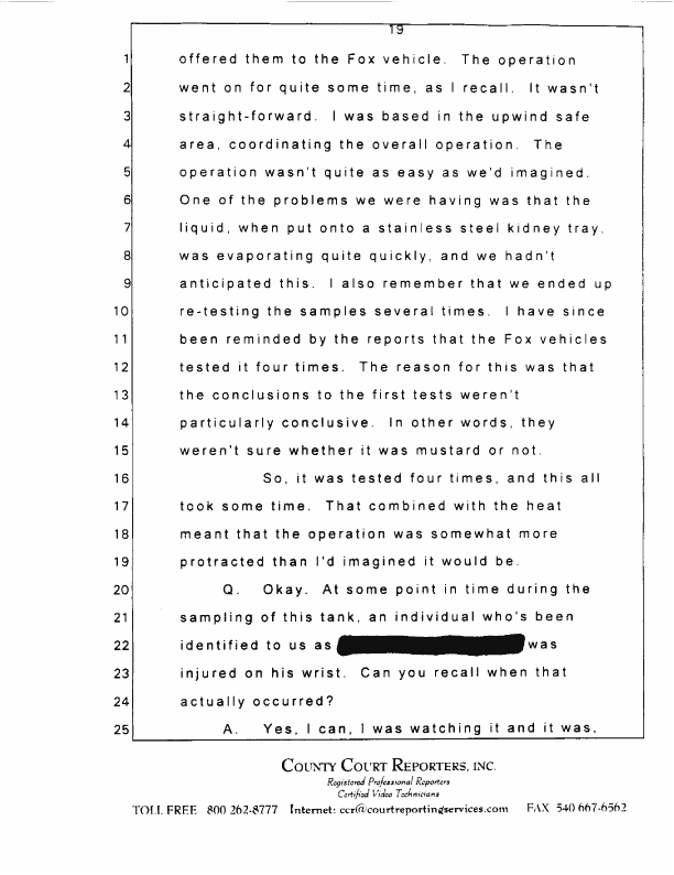 Interview with Major Jonathan Watkinson, October 16, 1997