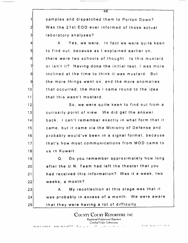 Interview with Major Jonathan Watkinson, October 16, 1997