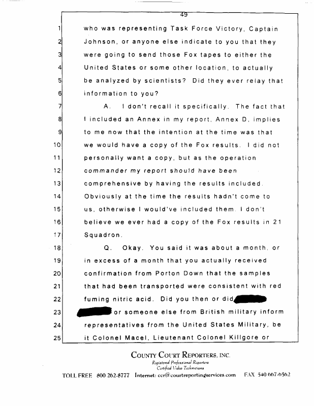 Interview with Major Jonathan Watkinson, October 16, 1997