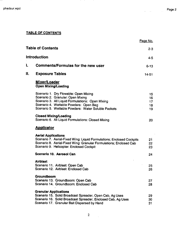   US Environmental Protection Agency, Office of Pesticide Programs, �PHED Surrogate Exposure Guide,� August 1998.