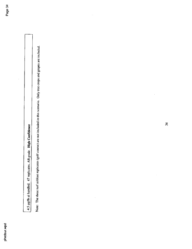   US Environmental Protection Agency, EPA Office of Pesticide Programs, �PHED Surrogate Exposure Guide,� August 1998.
