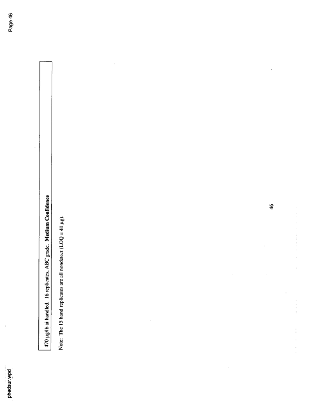   US Environmental Protection Agency, EPA Office of Pesticide Programs, �PHED Surrogate Exposure Guide,� August 1998.