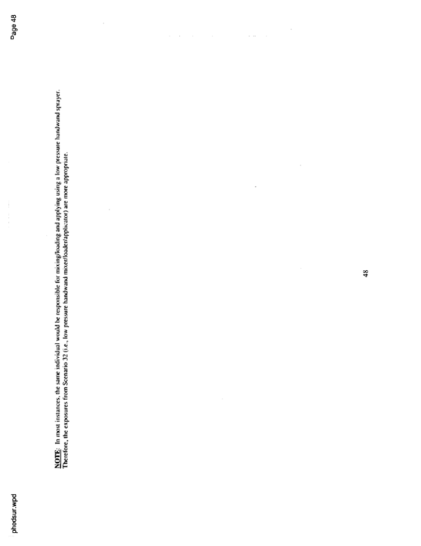   US Environmental Protection Agency, EPA Office of Pesticide Programs, �PHED Surrogate Exposure Guide,� August 1998.