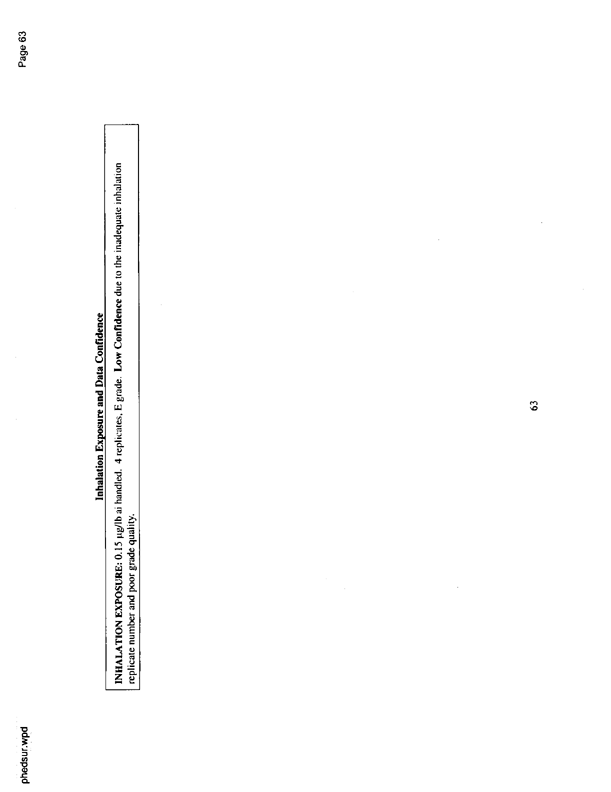   US Environmental Protection Agency, EPA Office of Pesticide Programs, �PHED Surrogate Exposure Guide,� August 1998.
