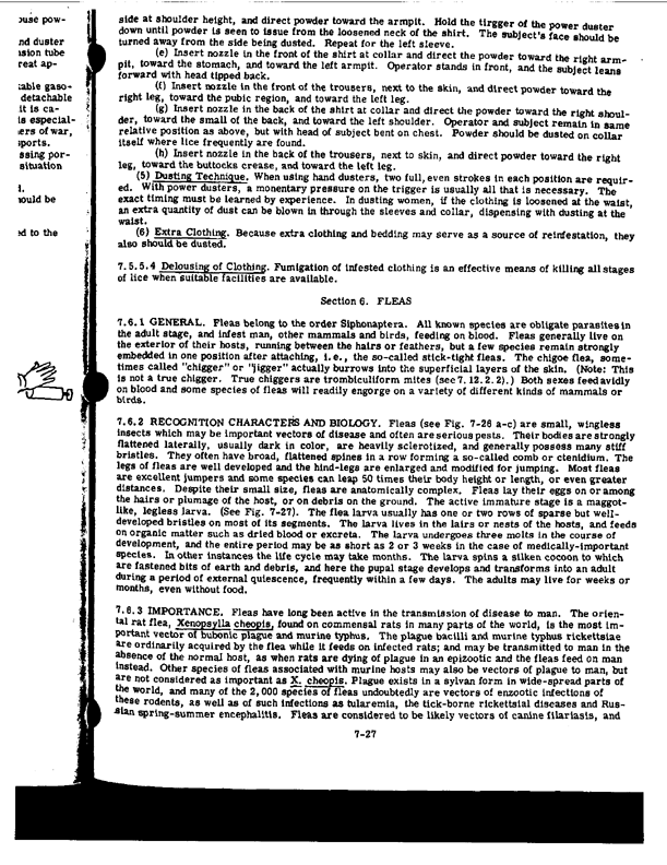   Memorandum from Armed Forces Pest Management Board for OSAGWI, Subject: �Request for Information,� [contains extracts from US Army Technical Manual 5-632/NAVFAC MO-310/US Air Force Manual 91-16, p. 7-25 to 7-27, December 1971; and Army Field Manual FM 8-250, Preventive Medicine Specialist, July 31, 1974], September 21, 1998.