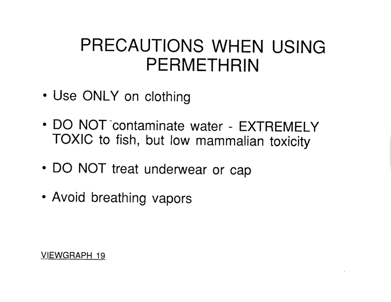   Coulston International Corporation, Label with Directions for Use for Permethrin Arthropod Repellent, Easton, PA, May 1990.