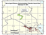Nerve Agent Release, Muhammadiyat, Potential Hazard Area February 17, 1991