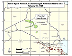 Nerve Agent Release, Muhammadiyat, Potential Hazard Area January 19, 1991